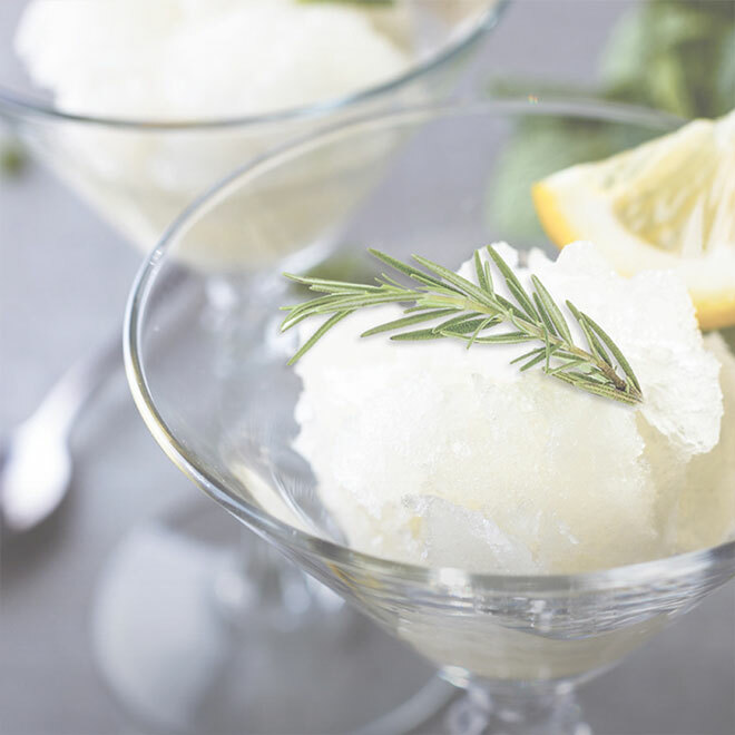 Lime Rosemary Sorbet