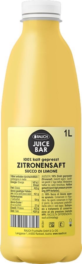 Rauch Juice Bar Zitrone HPP